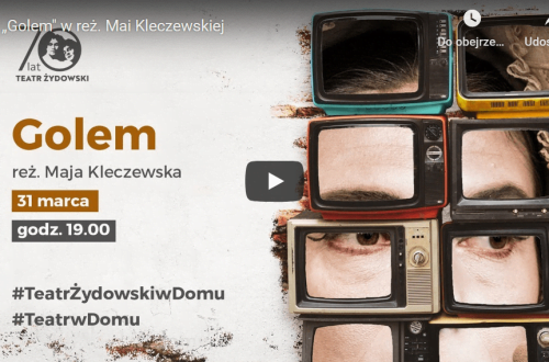 Teatr Żydowski - spektakl Golem- baner na YouTube
