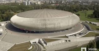 Tauron Arena Kraków - widok z lotu ptaka