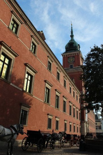 Widok na Zamek Królewski w Warszawie
