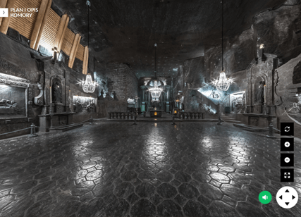Kopalnia Soli w Wieliczce - widok grotu głównej