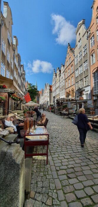 Gdańsk widok na ulice Mariacką