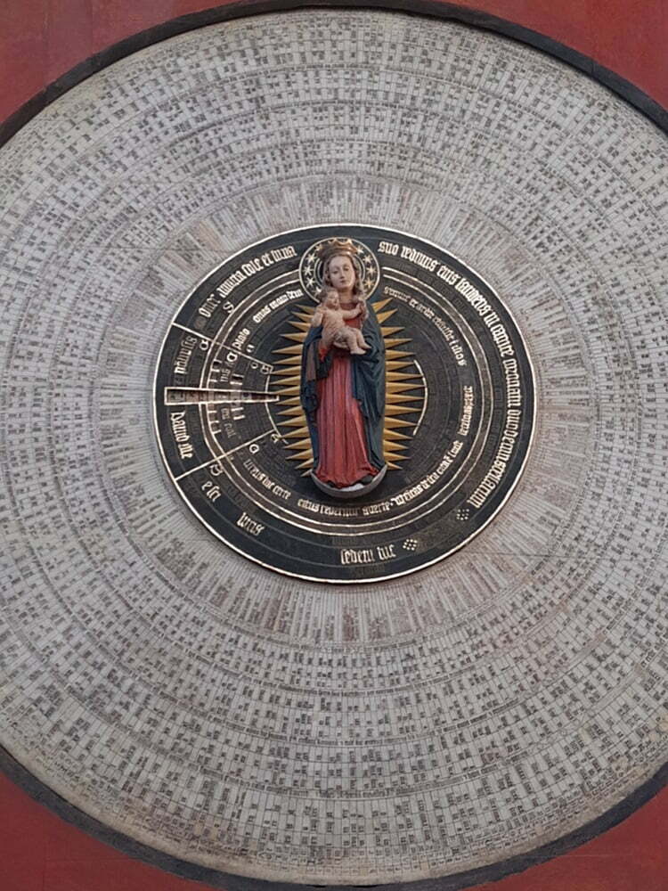 Bazylika Mariacka w Gdańsku - zegar astronomiczny