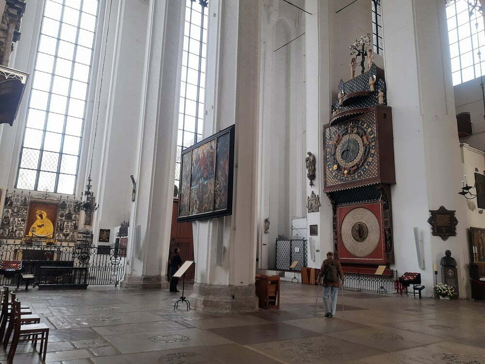 Wnętrze Bazyliki Mariackiej w Gdańsku