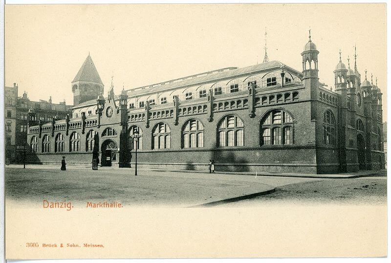 Foto. Gdańsk - Hala Targowa 1903 roku