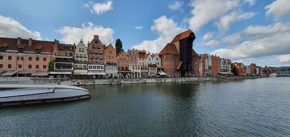 Wybrzeże Motławy i most obrotowy