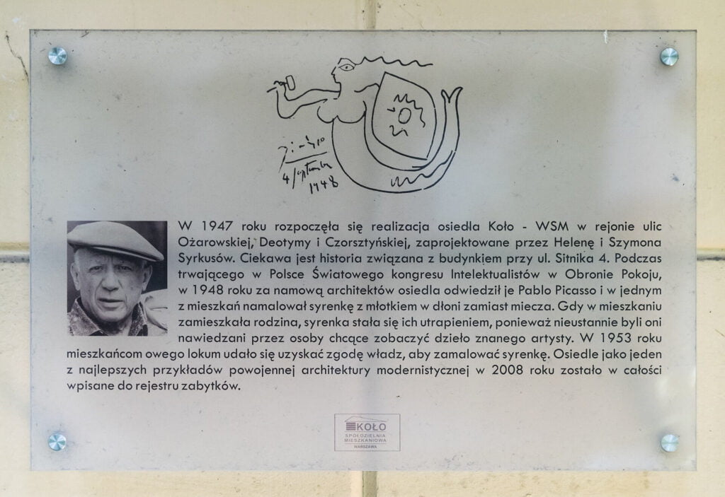 Syrenka - rysunek Pabla Picassa wykonany podczas pobytu w Warszawie 