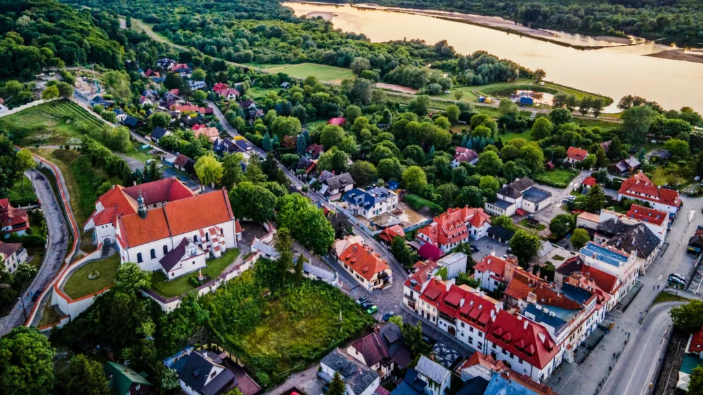 Panorama na miasto Kazimierz Dolny